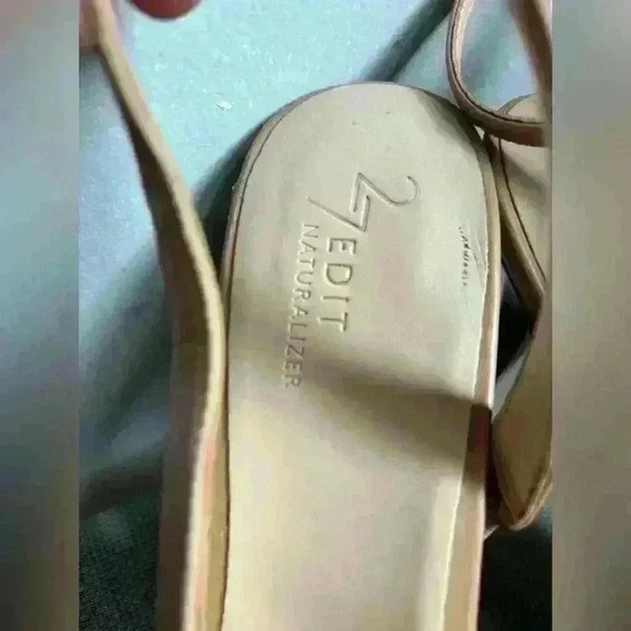 27 Edit Naturalizer Adelice Half D’Orsay Sling Back Tan Leather Pump Size 9 - Picture 5 of 9